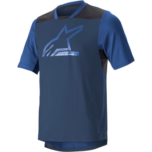 Maillot VTT Alpinestars Drop 6.0 V2 SS idéal pour sorties en montagne bleu XXL
