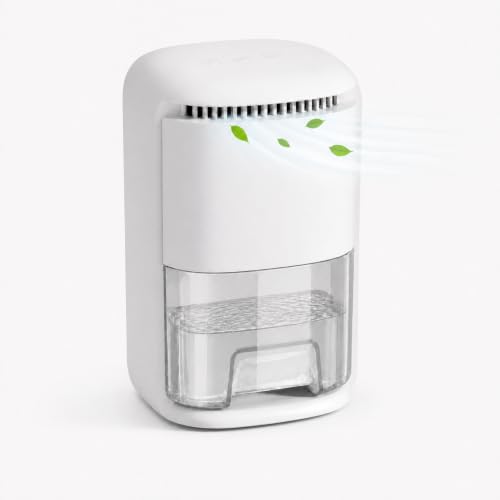 Dehumidifiers For Home, 1,000ml Electric Dehumidifier Quiet Energy-Saving with Auto Shut off 7 Colorful LED Light, Timer, Portable Dehumidifier for Bedroom, Bathroom, Wardrobe