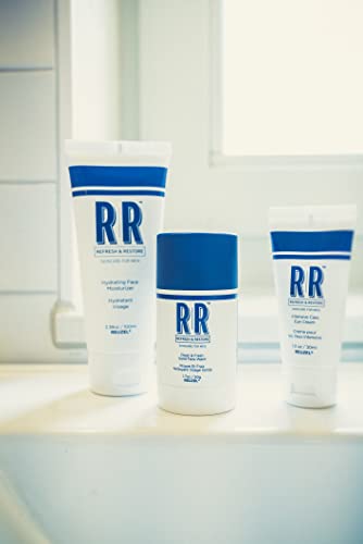 Reuzel Refresh And Restore Kit - Comes With Face Wash Stick, Face Moisturizer, And Eye Cream - Five Minute Skincare - Helps Skin Effectively Beat The Grease - Sulfate, Paraben, And Cruelty No - 3 Pc #TOP3