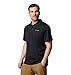 Columbia Mens Utilizer Short Sleeve Polo, Black, 5X Tall