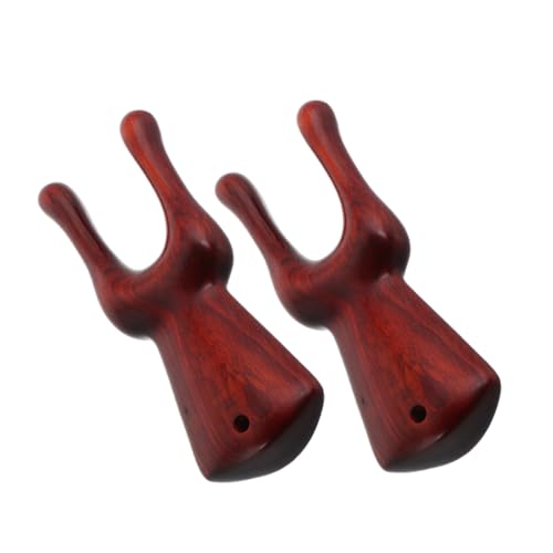 NOLITOY 2pcs Handheld Wooden Face Massager Natural Acupoint Tool for Nose Portable Stick Wooden Nose Scraper for Travel