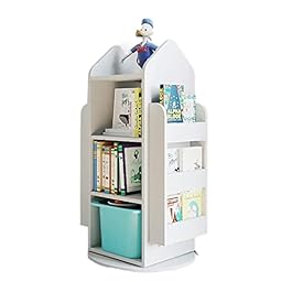 Bookcase Multilayer Rotatable...
