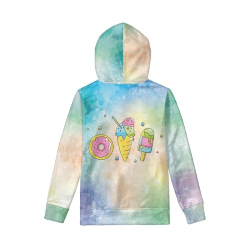 Image of Coloranimal Unisex Girls and Boys Long Sleeve Hoodies Hoody Athletic Pullover Sweatshirts Tops Age 6-16year