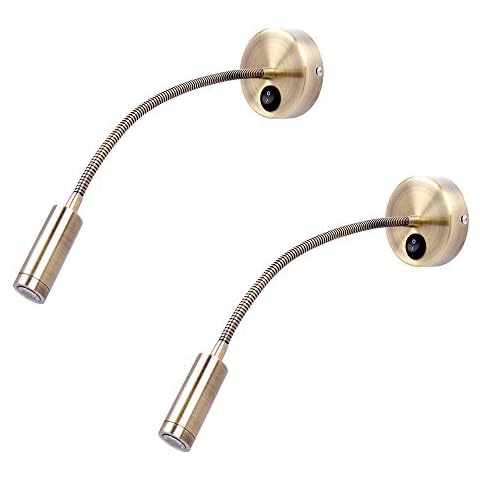 QEQ Flexible Wall Reading Lamp with Dimmable Light Cover