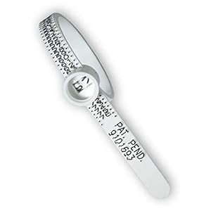Ringgrößenmesser Ringmesser Multisizer ist ein Ringmaßband zum messen ihrer Ringgröße mit Anleitung vom Schmuck Depot