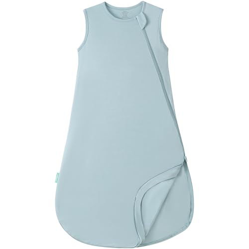 PurComfy Extra-Long Toddler Sleep Sack, Premium Bamboo Viscose Summer Sleeping Bag Supersoft 0.5 TOG Wearable Blanket 3T-4T-5T 0.5 Tog Slate