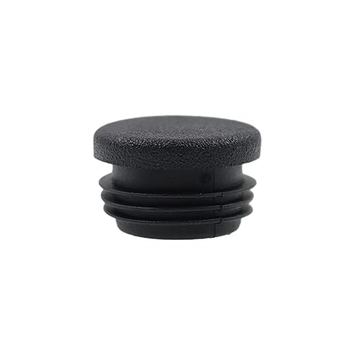 Image of Round Plastic Plug,TTZEZE OD:25mm /0.98''Pipe Tubing End Cap Black Round End Caps,Chair Glide Insert Furniture Finishing Plug for Round Metal Tube,12 PCS