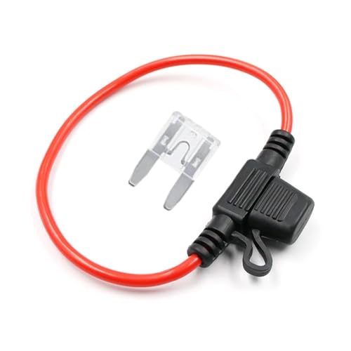 ELCOKITEX 14Pcs Inline Fuse Holder Mini APM ATM Add-a-Circuit Car Fuse Holder TAP Adapter 25A Blade Automotive Fuse Holder for Automotive Marine CFH-ILMI-PT25A