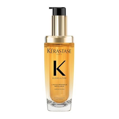 KERASTASE Elixir Ultime - L'Huile Originale - Huile Capillaire Nourrissante Multi-Usage - Soin Thermo-Protecteur Sans Rinçage - Huiles de Camélia & Argan - Texture Non Grasse - Tous Types de Cheveux