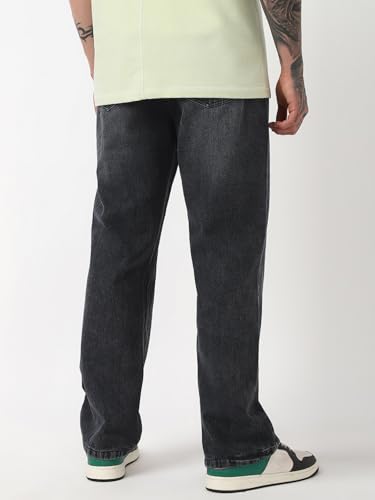 Image of Bewakoof Men's Baggy Fit Jeans