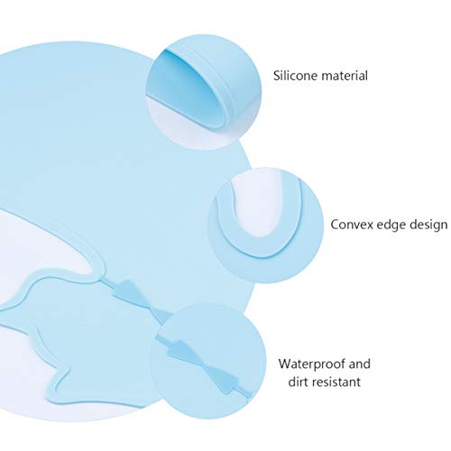 POPETPOP Tapete de Alimentação de Animais de Estimação de Silicone Em Forma de Gato para Animais de