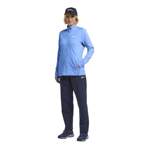 Blouson de polyester molletonné isolant veste zippée thermique femme L
