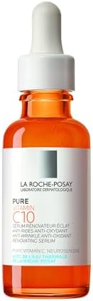La Roche-Posay Anti-Ageing Serum, Anti-Wrinkle and Anti-Oxidant Renovating Serum, For Radiant Skin, Pure Vitamin C10, 30ml