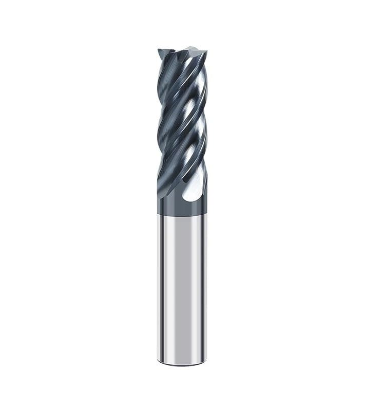 1 szt. 4 ostrza frez z węglików spiekanych HRC70 do frezowania CNC ze stali nierdzewnej 1-20 mm U szczelinowy(HRC70 4F,8x30x8x75)