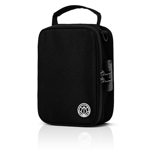 Smell Proof Crossbody Bag with Lock Carbon Lined Odour Proof Travel Bag Discreet Storage Case for Everyday Carry Secure & Portable