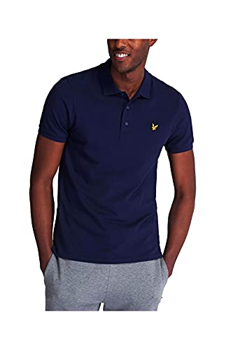 Lyle & Scott Vintage Slim Stretch Mens Polo Shirt Small Navy