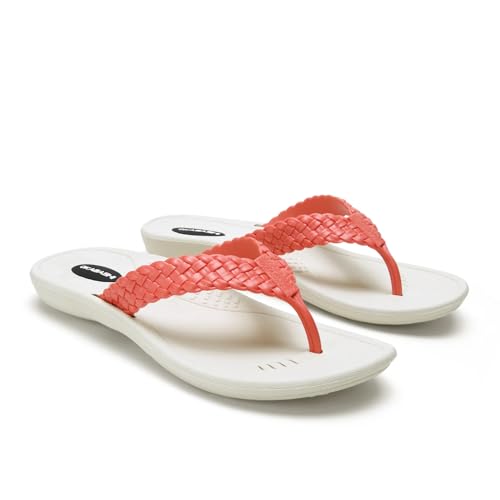 Image of OKABASHI Women's Baha Flip Flop | Contoured Footbed w /Arch Support for All-Day Comfort | Slip-Resistant & Waterproof | Sustainably Made in The USA