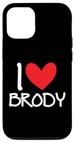 I Love Brody ���O �p�[�\�i���C�Y �����Y �K�C BFF �t�����h �n�[�g �X�}�z�P�[�X iPhone 12/12 Pro �p