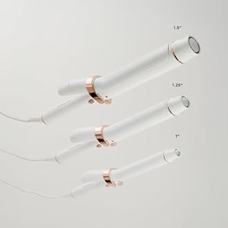 T3 SinglePass Curl X Extra-Long Barrel 1", 1.25", 1.5" Curling Iron with 9 Heat Settings and Ceramic Barrel for Fast Styling and Lasting Results on All Hair Types