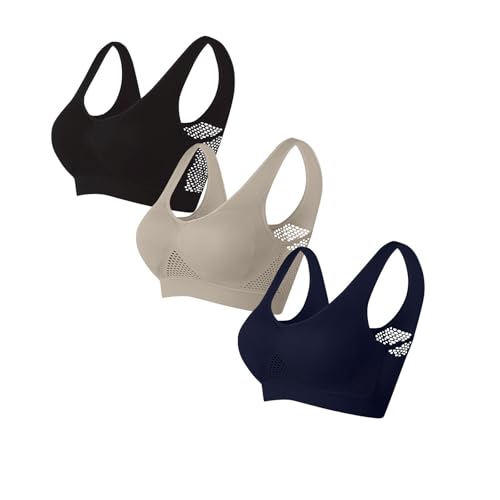 Sports Bras for Women Pack 3 High Support Plus Size