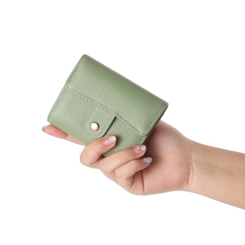 Image of GOIACII Women's Credit Card Holder RFID Blocking Genuine Leather Green