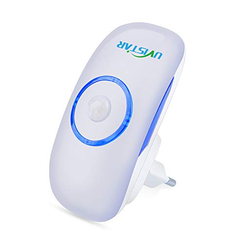 Preisvergleich Produktbild UVISTAR LED Nachtlicht mit Bewegungssensor Dämmerungssensor / Nachtleuchte für Steckdose / Nachtlicht Lampe mit 18-Leds / für Babys und Kinder Steckdosenlicht / Tragbar, zum Mitnehmen / Nachtlicht Induktion infrarot, kaltweiß