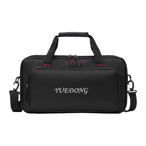 harayaa Portable Guitar Pedalboard Case with Storage Pocket for Performances, 63.5x33x10.5cm