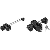 EUFAB 11236 Abnehmbarer Rahmenhalter, lang, abschließbar & 11235 Rahmenhalter Abnehmbar kurz, Durchmesser : 25 mm