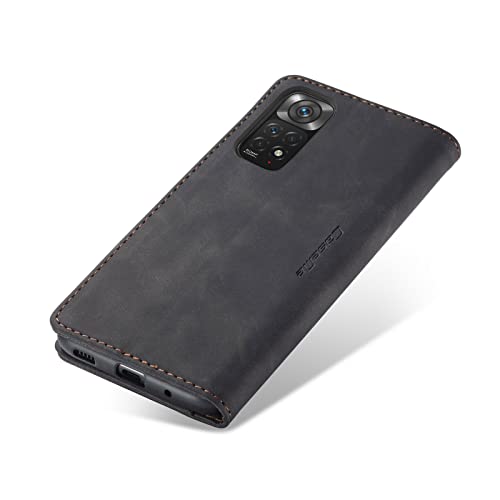 Capa para Xiaomi Redmi Note 11 4G,Capa Capinha Carteira Couro Xiaomi Redmi Note 11 4G, Slots de Cart