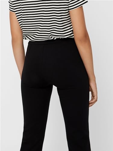 Vero Moda Vmkamma Mr Flared Jersey Pant Ga Noos, Pantaloni Donna, Nero, Xs / 30L - 6