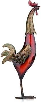 Metal Sculpture Multicolor Iron Rooster Home Furnishing Articles Crafts