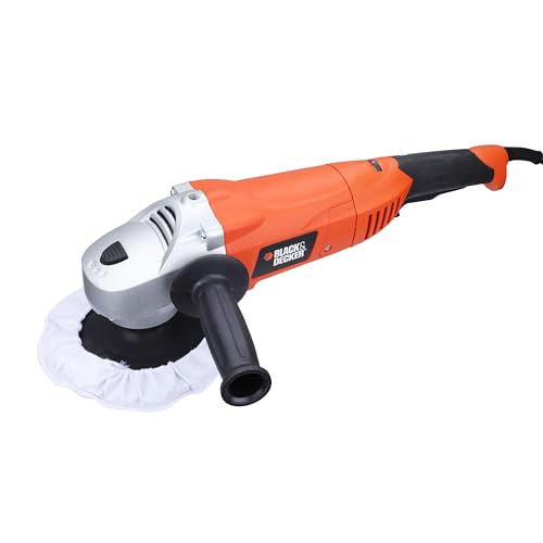 Image of BLACK+DECKER WP1500K-B1 , 240V,1300W 180mm Buffing Polisher 3000 RPM with Kit Tool Box