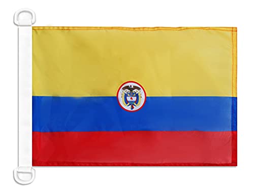 AZ FLAG - Colombia Naval Ensign Nautical Flag - 18'' x 12'' - For Outdoor and Boat - Colombian War Banner Knitted Polyester with Two Plastic Rings - Vivid Colors - 12x18 in - 45x30 Cm
