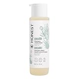 The Honest Company 2-in-1 Baby Shampoo & Body Wash, Fragrance-Free, Gentle, Tear-Free, Hypoallergenic, Naturally Derived, Sensitive Skin, 18 fl oz