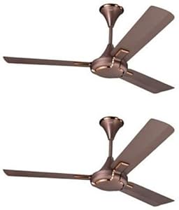 V-Guard Glado Prime 1200 1200 mm 3 Blade Ceiling Fan (Elegent Brown Matte, Pack of 2)