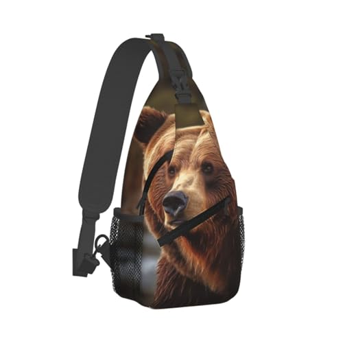 Bolso Cruzado Hombre Mochila Bandolera Negra miniatura 2