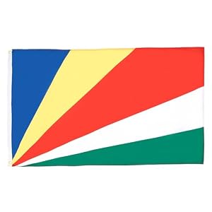 AZ FLAG - Flagge Seychellen - 150x90 cm - Republik Seychellen Fahne 100% Polyester mit Messing-Ösen - 110g