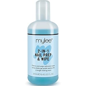 Mylee Prep + Wipe Gel Nail Polish Residue Cleaner Remover 250ml, Preparation & After Care, UV LED Manicure Gel Polish…