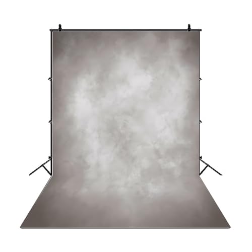 Fanghui Polyester 5x7ft Retro Abstract Grey Portrait Photography Studio Photo Backdrop Solid Color Background Children Portrait Product Pet Modeling Photography Backdrop - Thumbnail 2