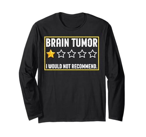 Brain Tumor Awareness Gray Ribbon Cancer Support Warrior Manga Larga