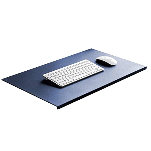 Pad de escritorio de cuero PU soft 100x50cm azul