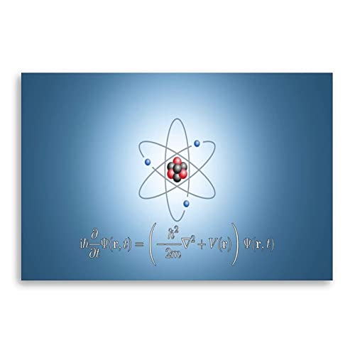 Physique quantique toile murale 60x80cm ENDIQIAO affiche science sans cadre