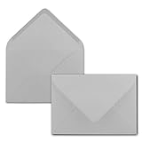  DIN C5 Sobres//gris claro//220 x 154 mm//110 g/m²//Marca de calidad nassklebung – : Gustav neuser, color gris claro 25 Umschläge