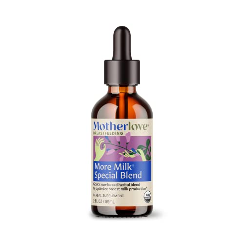 Motherlove More Milk Special Blend (2 Ounce Tincture) Herbal Lactation Supplement W/ Goat’s Rue To Build Breast Tissue & Optimize Breast Milk Supply—Usda Certified Organic, Vegan, Kosher, Soy-Free #TOP11