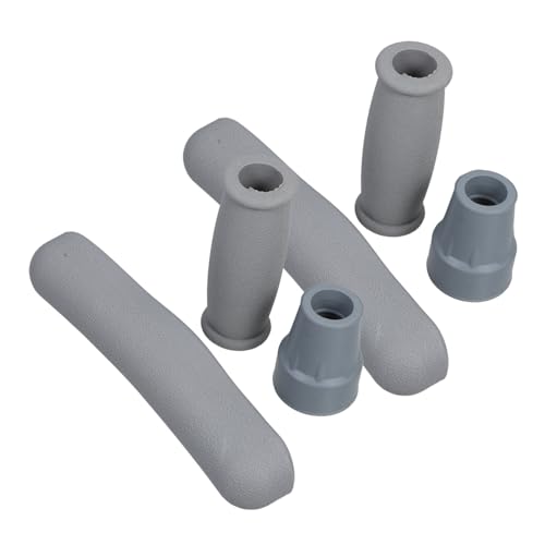 IWOWHERO Crutch Armpit Pad Handle Grip Kit Soft Padding for Elderly Universal Fit Crutch Accessories Anti-Slip Feature