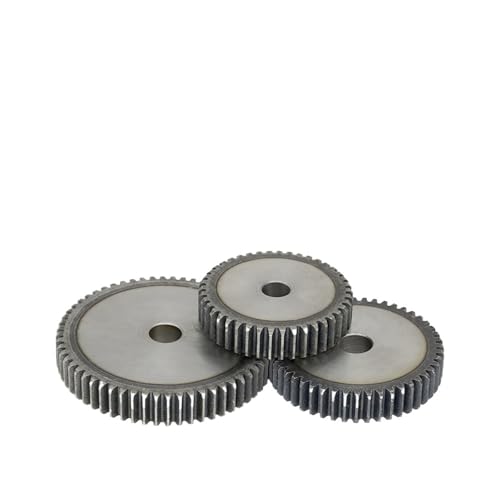 Engranaje cilíndrico de 57 dientes en acero al carbono SC45 con calibre de 14 mm
