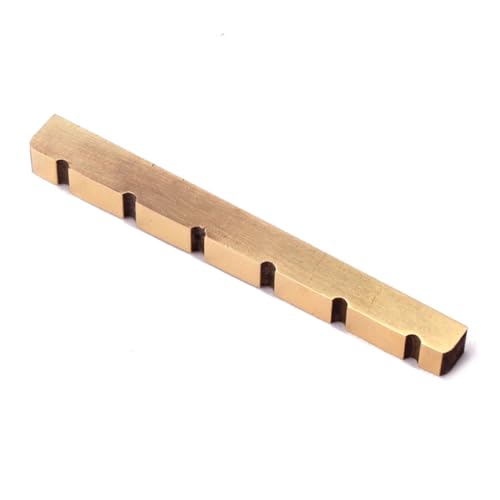 FAVOMOTO Replacement Brass Guitar Nut String Guitars Durable Material Precise Slotting Accessory for Electric Bass Upgrade