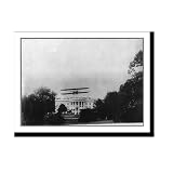 [Harry N. Atwood in biplane taking off from south lawn of the White House