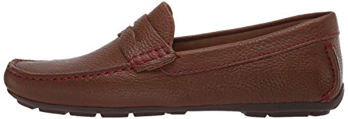 Driver Club Usa Mens Genuine Leather Made In Brazil Hollywood Loafer, Cognac Grainy/Red Stitch 9.5 M Us #TOP7