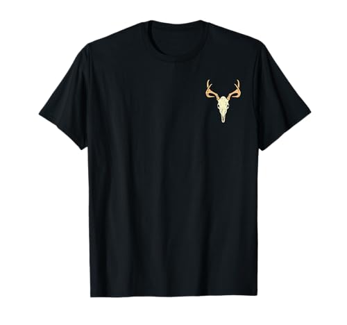 Deer Skull Pocket Buck Elk Hunting Hunter Men Women Kids T-Shirt